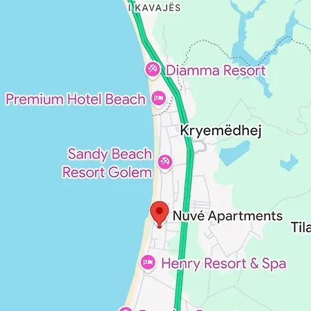 Nuve Sea View Apartment Golem Durres アパート ゴーレム
